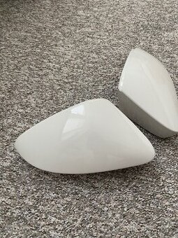 Bílé kryty zrcátek - octavia III fl - 2 sady