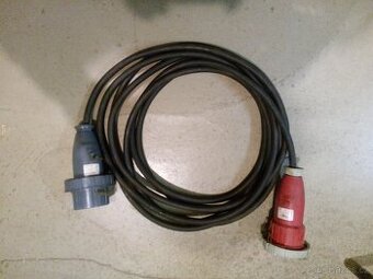 Gumový prodlužovací kabel 400 V s koncovkami 4x16A - 1