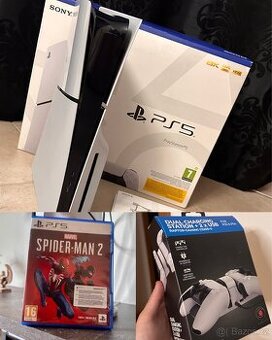 PS5 Slim s mechanikou, záruka, příslušenství, top