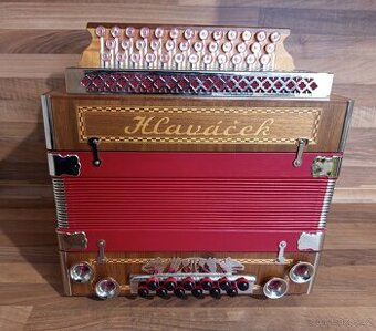 Heligonka (harmonika, akordeon) Hlaváček, TOP stav