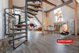 Luxusní mezonetový byt 2+kk se saunou, krbem a dvěma koupeln