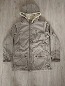 Dámská bunda, kabát NOVÝ, vel. 38, barva hnědo-šedá