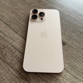 iPhone 16 Pro Max 256GB gold, pěkný stav, 12 měsíců záruka