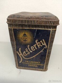 Hašlerky - plechová krabička