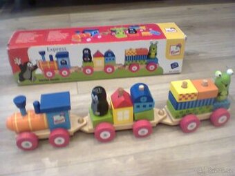 Dřevěný  skládací vláček