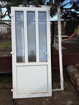 Vchodové dveře REHAU 100×220 cm, levé, vícebodový zámek