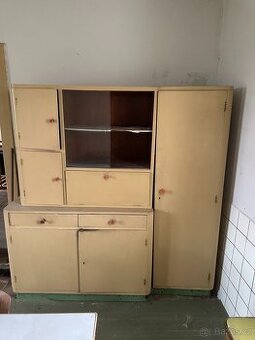 Retro kuchyňská sestava / kredenc – 50.–60. léta