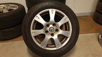 90% orig. letní ALU kola Octavia II. 16" 5x112 ET50