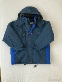 Zimní bunda s kapucí vel.128