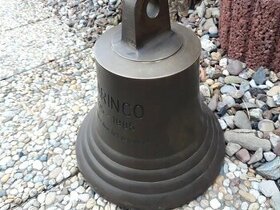 Starý mosazný lodní zvon Marinco 1975-1985 Holandsko