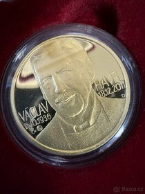 Zlatá pamětní medaile "Václav Havel" proof, nečísl., 2012