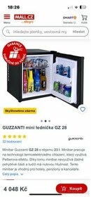 Prodám mini hotelovou ledničku GUZZANTI mini lednicka GZ 28