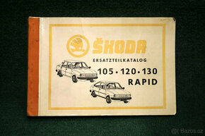 Zánovní katalog díly Škoda 105/120 v Němčině