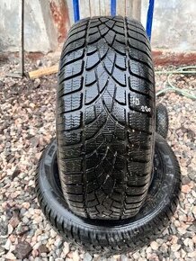 2ks 225/60 R16 zimní pneu Dunlop - 8.5mm jak nové 2018