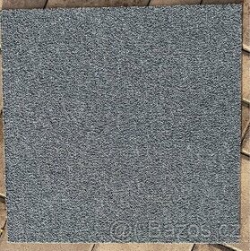 Kobercové čtverce - středně šedá barva- 5 m2 - 1