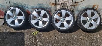 Alu kola 5x100 r17 orig.Škoda s pneu 205/40R17