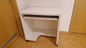 PC stůl bílý, počítačový stolek