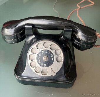 Starožitný bakelitový telefon - 1