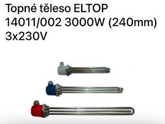 Topné těleso ELTOP 14011/002 3000W (240mm) 3x230V