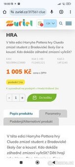 HARRY POTTER DESKOVÁ HRA