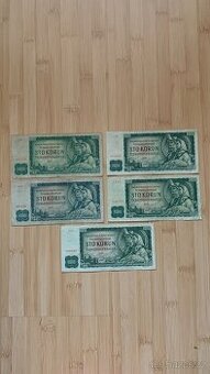 5 kusů 100 korun československých rok 1961