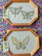 Paličkované obrazy zarámované - různé druhy