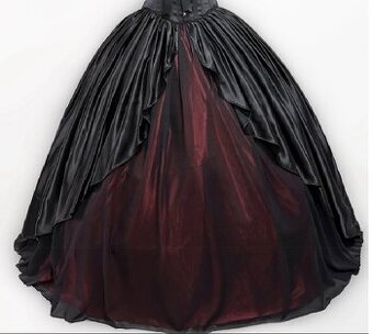 Maturitní šaty - černá plesová sukně Devil Night