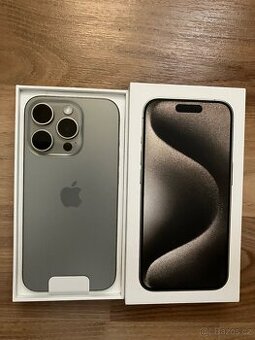 Apple iPhone 15 Pro, 256 GB, přírodní titan