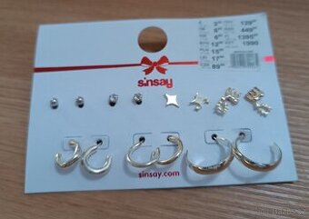 Sada náušnic NOVÁ náušnice barva zlatá