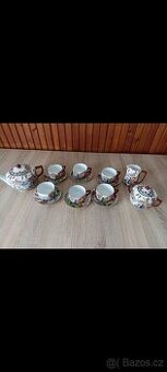 Starožitná čajová sada s japonským dekorem