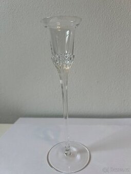 Luxusní vysoký skleněný svícen