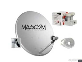 Satelitní příjmač a parabola