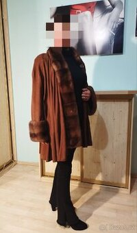 Kožich - přehoz semišový