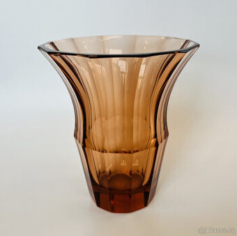 Moser Fasetovaná váza 15.5 cm, značeno