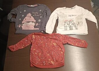 Dětské mikiny 2-3 roky 3 kusy