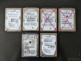 Hard disky 2,5" 320GB, 500GB, 750GB