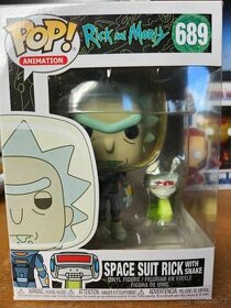 Funko POP Vinyl - Rick & Morty - Space Suit Rick with Snake