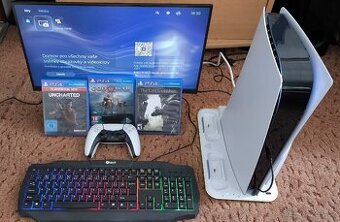 PLAYSTATION 5 S MECHANIKOU, PŘÍSLUŠENSTVÍM A HRY