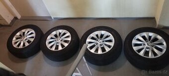 Hezké alu kola originál Škoda + letní pneu