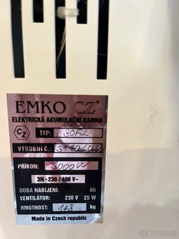 Akumulační kamna EMKO