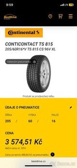 Continental ContiContact TS 815 205/60 R16 96H XL ContiSeal - 1
