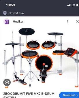 Profi elektronické bicí 2box Drummit 5