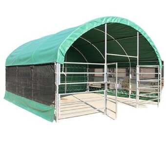 Přístřešek Pro Zvířata 6 X 6 X 3,7 M + Boční Sítě