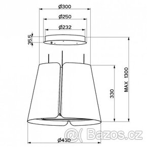 Ostrůvkový odsavač Faber, recirkulační, nový