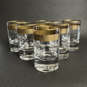 Moser 6x sklenice s oroplastikou 220ml, Whisky Set