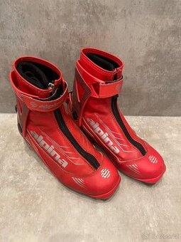 Set dětský běžky: boty Alpina (37), běžky VISU 158cm, hůlky