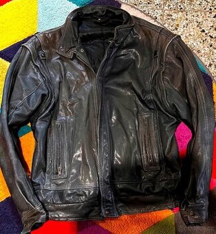 CANADA PÁNSKÁ CELOKOŽENÁ BUNDA-VESTA 2V 1 100% LEATHER XL-XX