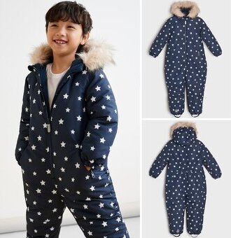 ☘️ Dětská HVĚZDIČKOVÁ KOMBINÉZA zimní overal vel. 116 ☘️