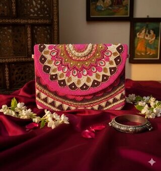 Ručně vyšívaná psací kabelka Banjara