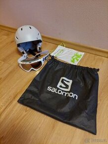 Prodám lyžařskou helmu Salomon Pearl + brýle Dr. Zippe